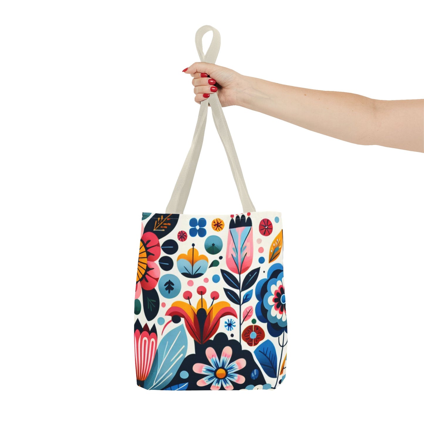 Floral Retro Tote Bag (AOP)