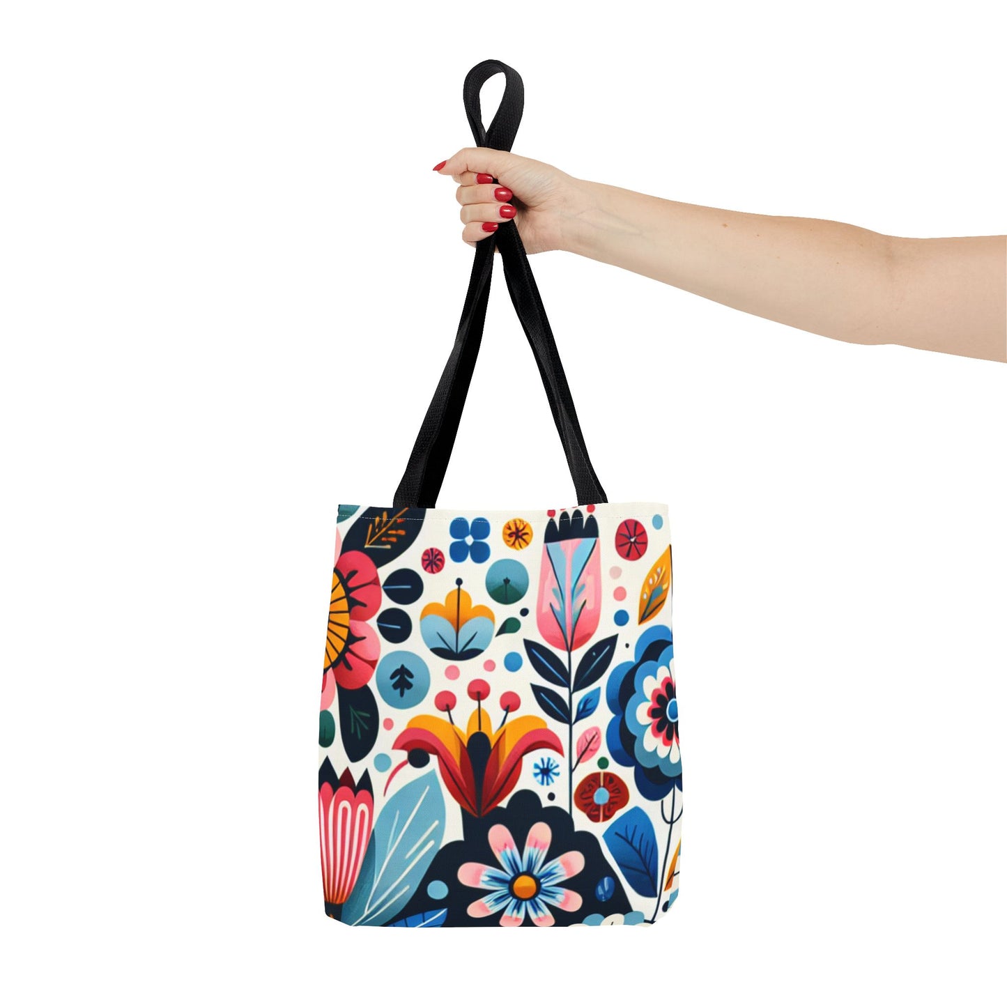 Floral Retro Tote Bag (AOP)