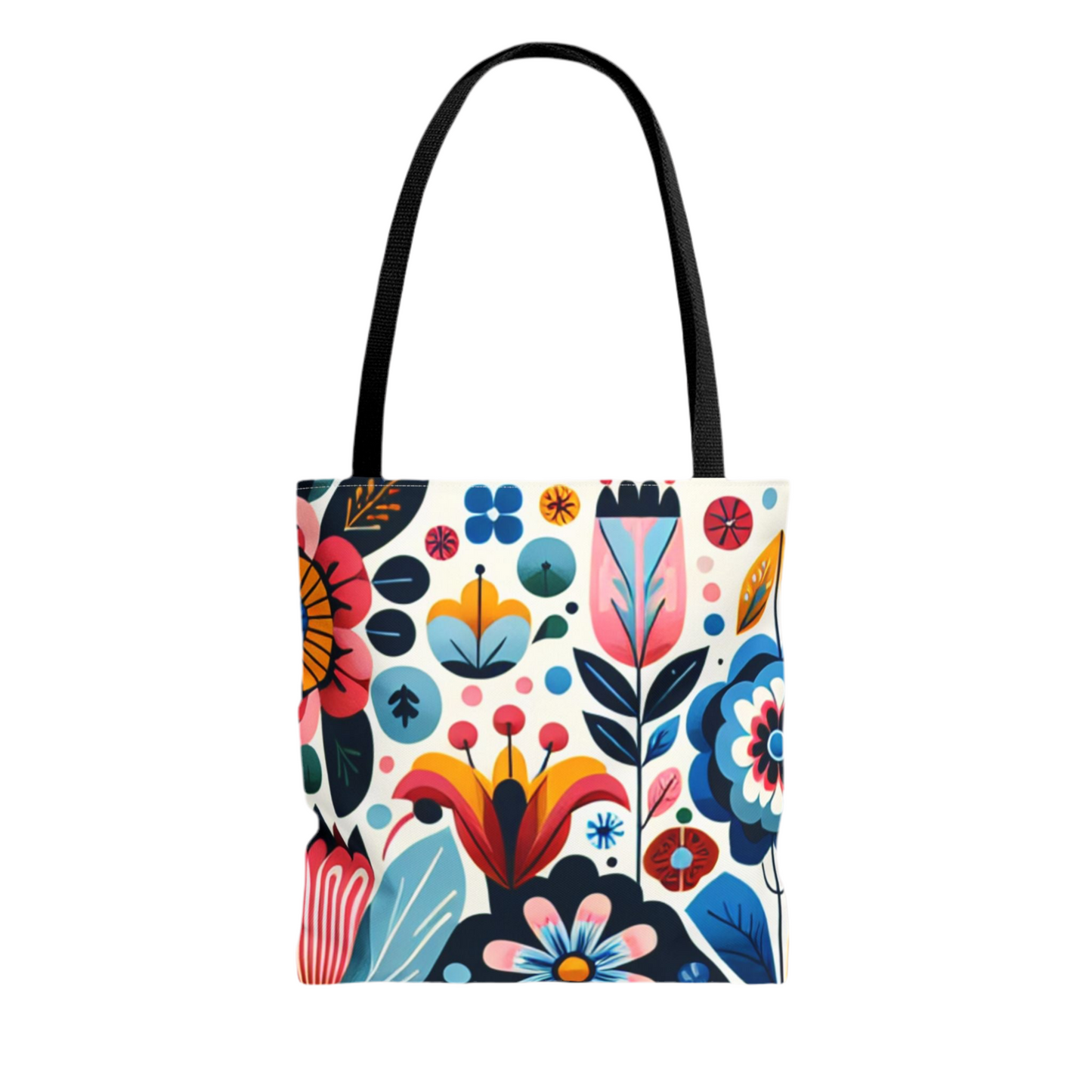 Floral Retro Tote Bag (AOP)