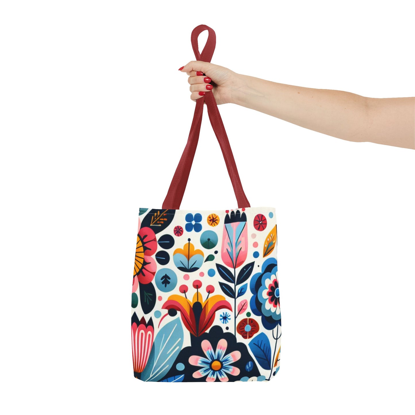 Floral Retro Tote Bag (AOP)